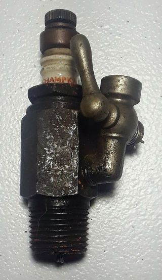 Antique Vintage Champion Brand Primer/priming Spark Plug