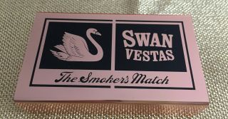 Swan Vestas The Smokers Match - Match Holder Vesta Case Match Safe Striker
