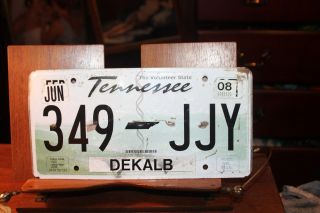 2008 Tennessee License Plate Dekalb County 349 - Jjy