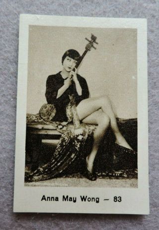 Anna May Wong 1930s Film Star Cigarette Card German Monopol 83