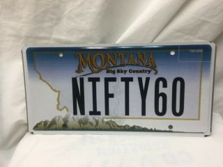 2006 Montana Vanity License Plate Nifty60