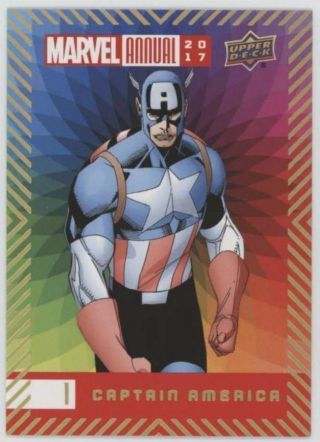 2017 Ud Marvel Annual Base Set Color Wheel Parallel Complete Set Cards 1 To 100