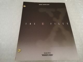 The X Files X - Files Authorized Script Series Memento Mori 4x15