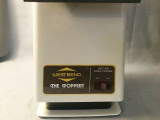 Vtg West Bend THE POPPERY Hot Air Popcorn Popper 1500W Coffee Bean Roaster 5459 2