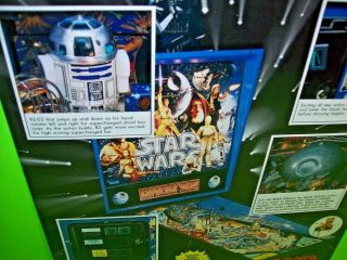 Data East STAR WARS 1992 NOS Pinball Machine Sales Flyer Sci - Fi Artwork 4