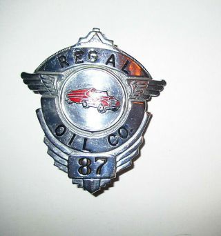 Vintage Regal Oil Co.  Trucking Hat Badge