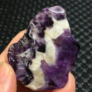 Wow 100 Natural Raw Chevron Amethyst Crystal Rough Chunk Healing Stone 42g