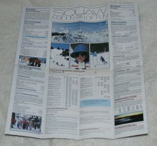 RARE Squaw Valley 1983/84 Season Brochure Site of 1960 VIII Winter Olympics 3