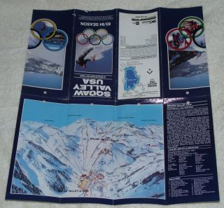 RARE Squaw Valley 1983/84 Season Brochure Site of 1960 VIII Winter Olympics 4