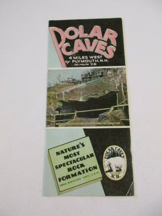 Vintage Dolar Caves Hampshire Rock Formations Brochure Pamplet Box P5