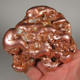 3.  8 " Native Copper Nugget - Keweenaw Peninsula,  Michigan - 1.  9 Lbs.