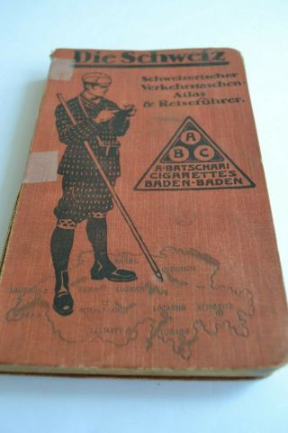 Antique Book Die Schweiz Schweizerischer Verkehrs Taschen Atlas Und Reisefuhrer