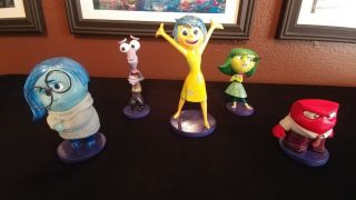 Disney Showcase Pixars Inside Out Set Of 5 - Joy,  Sadness,  Disgust,  Anger & Fear