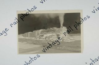 Railroad Negative Photograph Cpr Canadian Pacific Steam 4 - 6 - 4 2818 Mactier Ont.