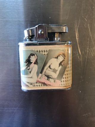 Vintage Pinup Girl Cigarette Lighter Glory Whirlwind