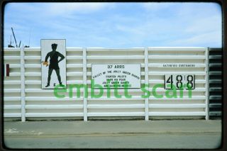 Slide,  Usaf 37th Arrs Jolly Green Giant Sign,  1969 Da Nang Vietnam War