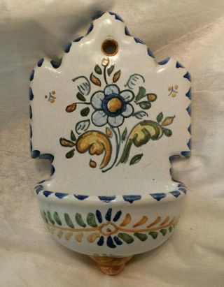 Talavera Spain Handpainted Ceramic Pottery Water Dish Hanging