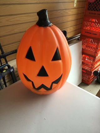 Vintage 21 " Empire Halloween Pumpkin Jack O Lantern Yard Decoration Blow Mold