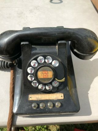 Vintage Antique Black Rotary Dial York Dictaphone Product