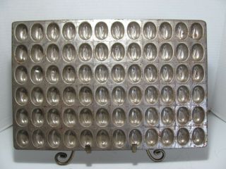 Vintage 72 Hole Heavy Duty Metal Chocolate Or Candy Mold