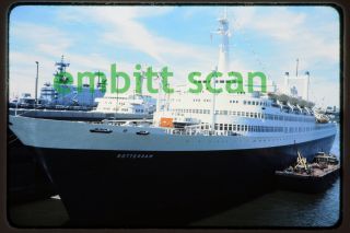Slide,  Holland America Line Cruise Ship Ss Rotterdam At York,  1978