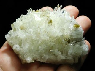 Dozens of Perfect Points On This QUARTZ Crystal Cluster With Muscovite 151gr e 3