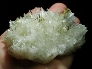 Dozens of Perfect Points On This QUARTZ Crystal Cluster With Muscovite 151gr e 4