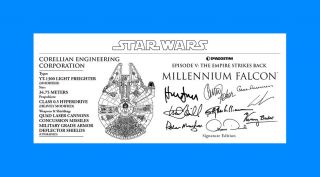 Deagostini Millenium Falcon Specs Signature Plaques 3x7