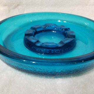 VINTAGE Colbalt Blue ART GLASS LARGE 10 