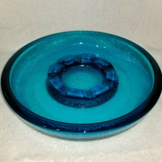 VINTAGE Colbalt Blue ART GLASS LARGE 10 