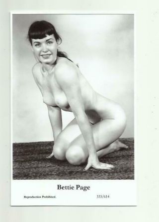 (n457) Bettie Page Swiftsure (333/614) Photo Postcard Film Star Pin Up
