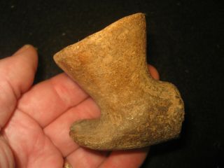 Prehistoric Arkansas Caddo Pottery Pipe,  Native American Indian Artifact