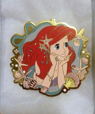 Disney The Little Mermaid Pretty Ariel Portrait Fantasy Pin Le75