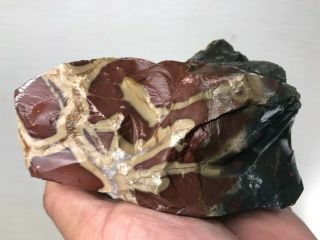 TOP AAA QUALITY FANCY IMPERIAL BLOODSTONE JASPER ROUGH - 4 LBS - FROM INDIA 2