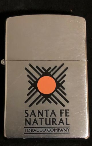 Vintage 2003 Santa Fe Natural Tobacco Company Zippo Lighter Rare Advertising