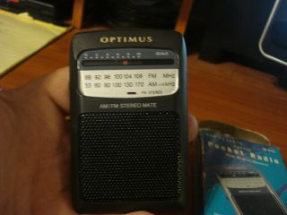 Vintage Optimus Radio Shack Am/fm Radio12 - 610 Cond