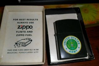 Zippo Lighter United States Army Logo 1625 Hp Diagonal Slim On Box
