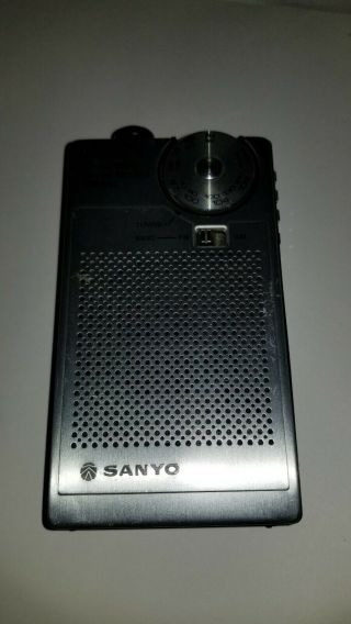 Vintage Sanyo Rpm6800 Transistor Portable Radio & Digital Clock