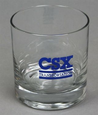 Csx Transportation Railroad Advertising Tumbler Old - Fashioned Rocks Glass