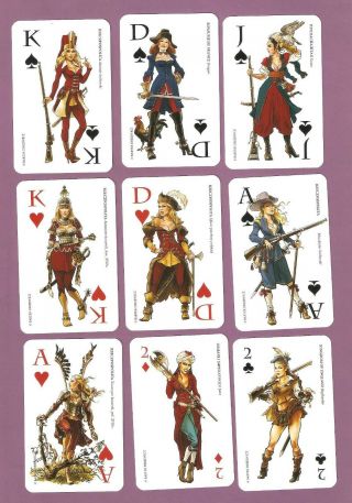 Playing Cards - 52,  4 Jokers - Very Wild Fields Pin - Up