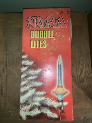 Vintage Noma Christmas Tree Bubble Lites,  Lights,  Set 508,  " Neat "