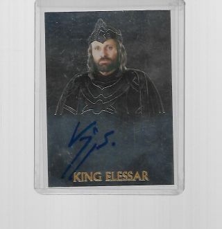 2004 Topps Chrome Lord Of The Rings Viggo Mortensen As King Elessar Autograph