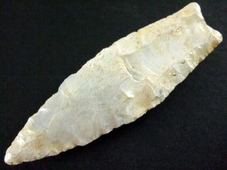 Fine Authentic 3 7/8  Collector Grade Indiana Cumberland Point Arrowheads
