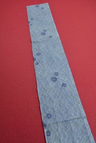 TX14/50 Vintage Japanese Fabric Cotton Antique Boro Patch Indigo Blue 72.  8 