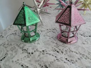 Set of 13 1950 ' s Vintage Christmas Ornaments Stars Bell Lantern Ball and More 2