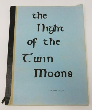 Star Trek Fanzine The Night Of The Twin Moons Jean Lorrah