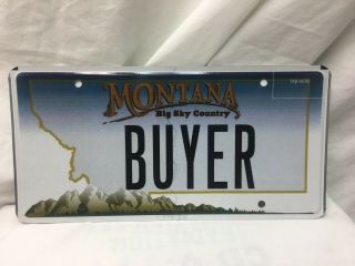 2006 Montana Vanity License Plate Buyer