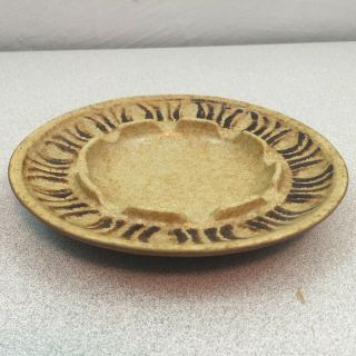 Vintage Pottery Craft 409 Handcrafted Stoneware Cigar / Cigarette Ashtray Usa