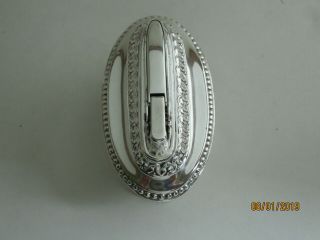 Vintage Ronson Queen Anne Silver Plated Table Lighter 7