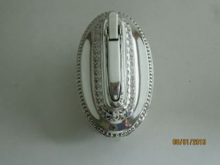 Vintage Ronson Queen Anne Silver Plated Table Lighter 8